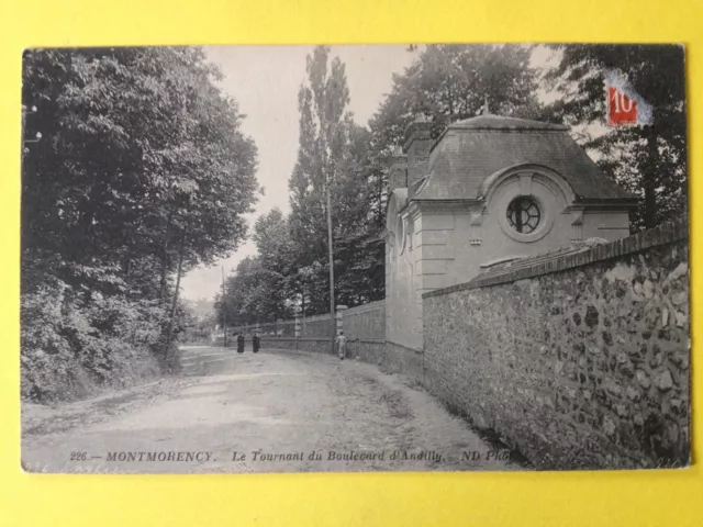 cpa Rare 95 - MONTMORENCY Val d'Oise Le TOURNANT du Boulevard d'ANDILLY
