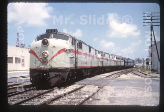 Duplicate Slide SAL Seaboard Air Line E7A 3025 & 2 W/Passenger Train