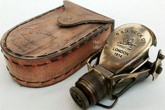 Longue-vue / Jumelle Nautique Vintage - Laiton Antique, Style Maritime Ancien - Reproduction