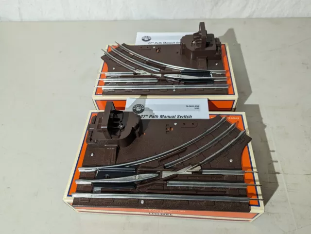 Lionel O-27 Gauge Manual Switch Left & Right 6-65021, 6-65022 #3