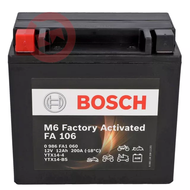 Batteria Bosch Ytx14-Bs Bmw R Gs 1200 2006-2018