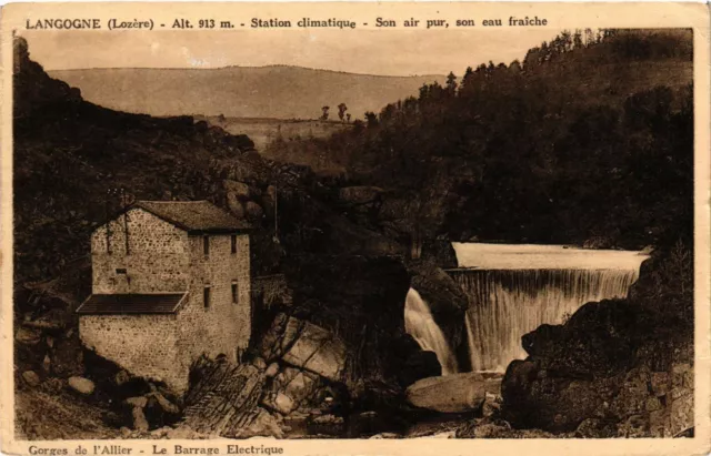 CPA AK LANGOGNE - Gorges de l'Allier - Le Barrage Electrique (638111)