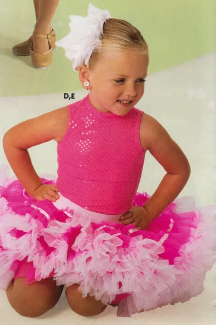 NWT HOT PINK Beauty Pageant DanceTap Clogging Costume Leotard X Small child 3