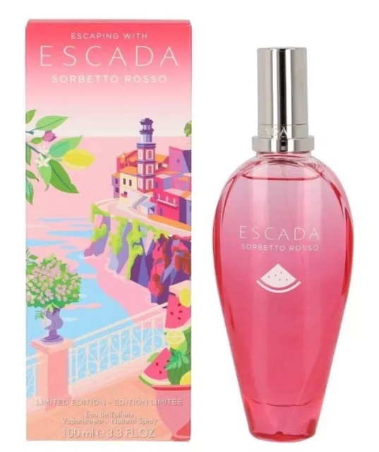 Sorbetto Rosso by Escada for women EDT 3.3 / 3.4 oz New In Box