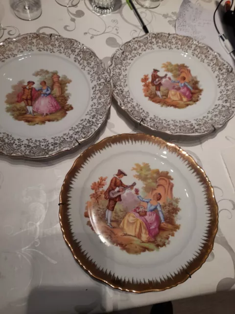 3 Assiettes Decoratives Marquise