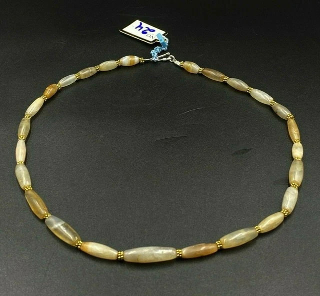 OLD Beads Antique Trade Jewelry Agate Necklace Ancient Antiquities Burmese 2