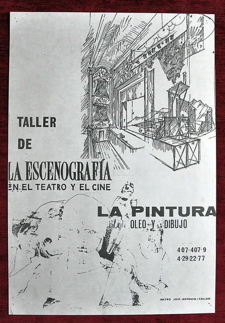 Cartel ORIGINAL Anuncio Metro J. Antonio Callao Taller de Pintura España