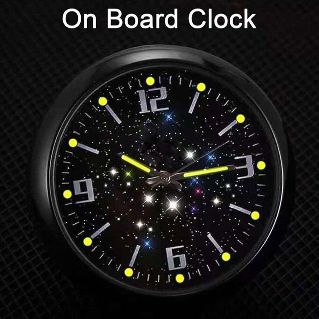 1x Car Clock Stick-On Digital Watch Diamond Quartz Clock Luminous Accessories 1x Car Clock Stick-On Digital Watch Diamond Quartz Clock Luminous Accessories