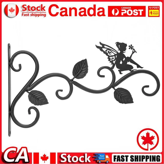 Wrought Iron Hanging Flower Basket Decorative Hanger Bracket (Flower Fairy) CA