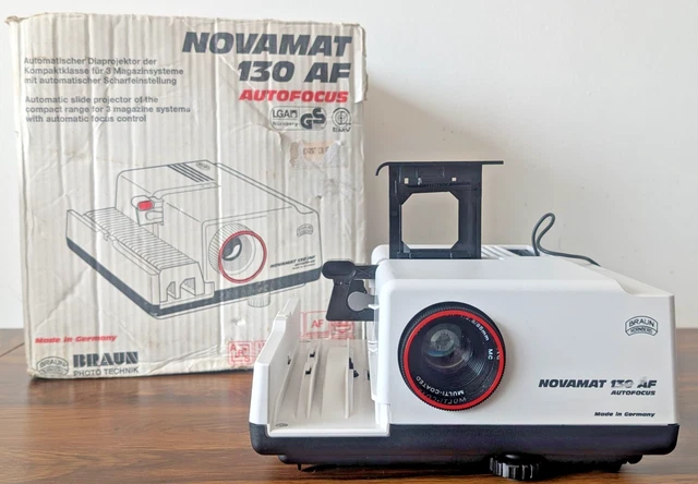 BRAUN NOVAMAT 130 AF Autofocus Slide Projector - Boxed, Tested