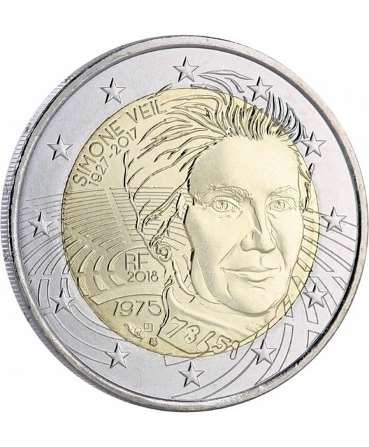 RARE Pièce De 2 Euros SIMONE VEIL