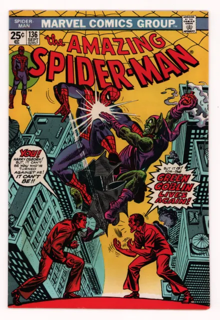 Amazing Spider-Man #136, FIRST HARRY OSBORN AS GREEN GOBLIN, Marvel 1974 VG/FN