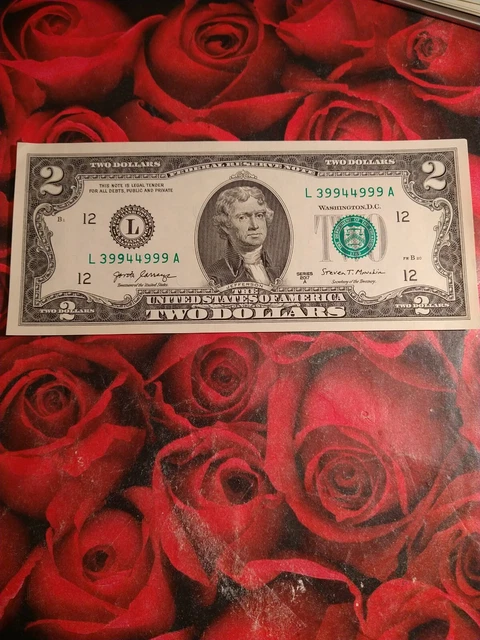 2017A $2 L San Francisco BEP L-A Block Fancy Unique Trinary 5 9's Crisp UNC COND