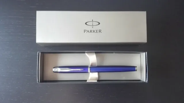 Parker Pen IM Blue CT Fountain Pen New w gift box s1931647 Penna Stilografica