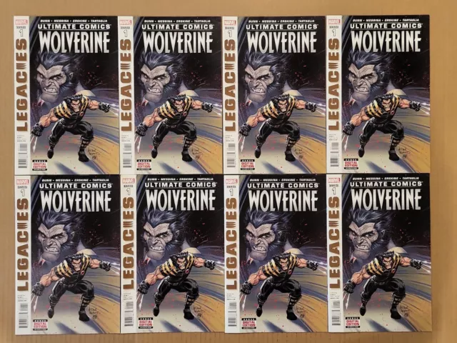 Ultimate Comics Wolverine #1 Lot of 8 Marvel 2013 VF+ to NM