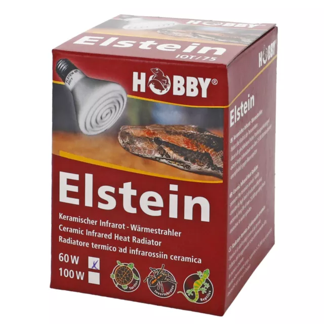 Hobby Elstein Wärmestrahler 60W Terrarium Reptilien Insekten Echsen Schlangen