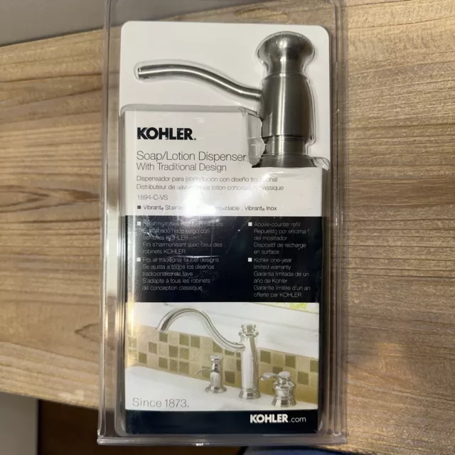 Kohler  1894-C-VS Vibrant Stainless Soap Lotion Dispenser Satin Nickel