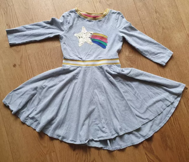 Mini Boden Mädchen Kleid, mit Paillettenapplikation Größe 134 (8-9 Jahre)