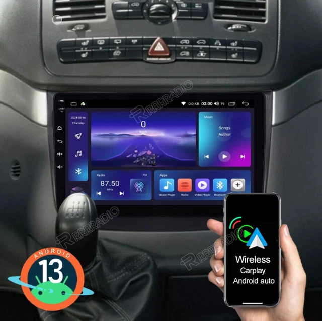 NHOPEEW Android Autoradio 9 Zoll Für Mercedes - 4+64G Mit Carplay
