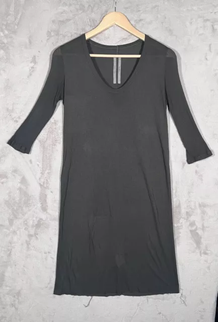 Rick Owen’s Forever T-Shirt Dress Womens Size 8 Black