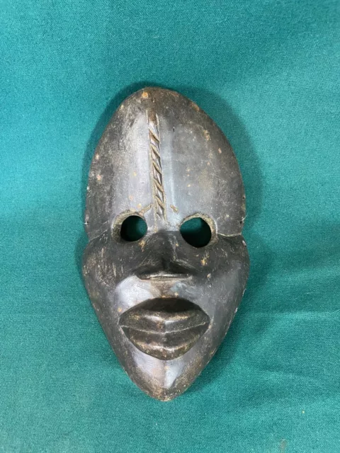 Old Dan Mask, African Tribal Mask from Côte d'Ivoire, Carved and Painted