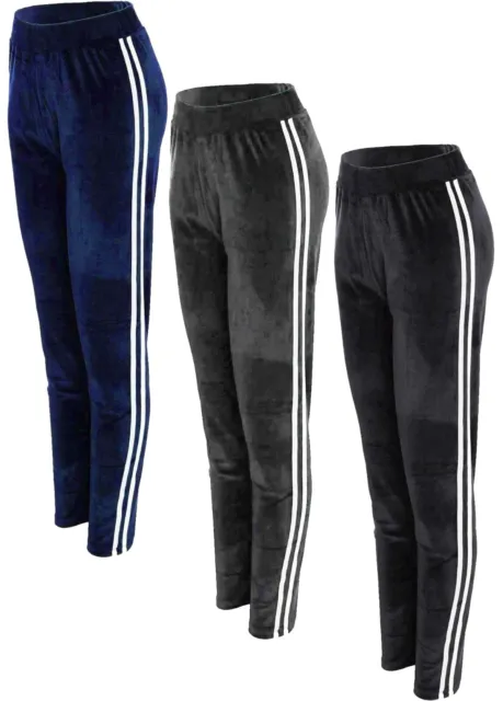 NEW Leggings Joggers Lounge Pants Velour Ladies Women Velvet Tracksuit Bottoms