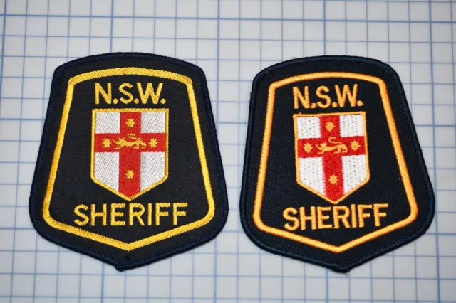 2 New South Wales Sheriff Patches (Woven & Embroidered) Patches