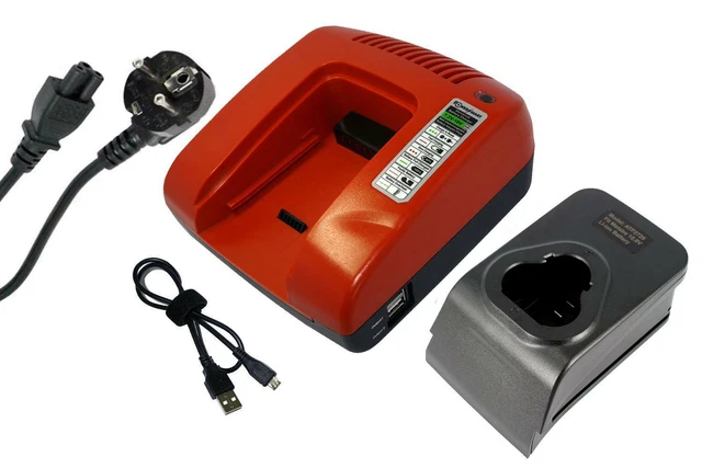 Vhbw Chargeur Compatible AEG BS 18C BMS 18C BSB 18 - Chargeur 18-21V Pour Batteries Li-Ion
