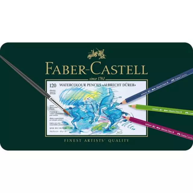 NEW 120 Faber-Castell WaterColour Albrecht Durer Coloured Colour Pencils Tin Set 2