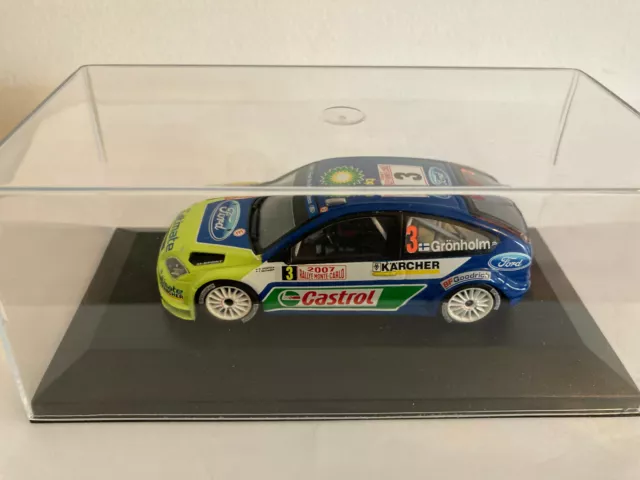 1/43 Ixo Ford Focus RS WRC Gronholm Monte-Carlo #3 2007 BE manques +boitevitrine