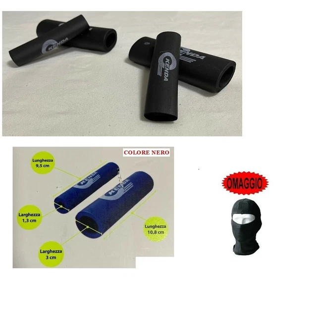Copri manubrio in gomma antiscivolo colorato per moto da 4