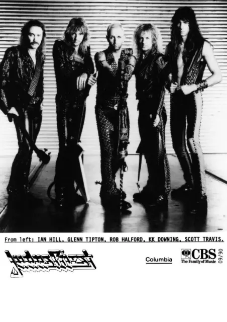 Judas Priest - Promo Photo 1990 - Painkiller - Rob Halford - Ram It Down  NWOBHM