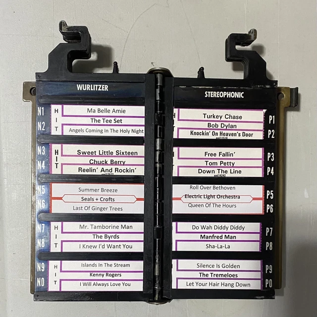 Wurlitzer Wallbox Program page Assembly 200 Selection 5220