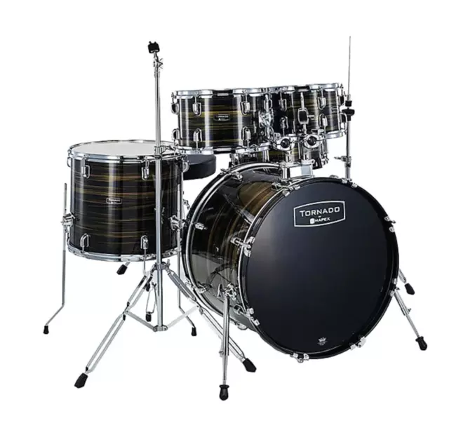 MAPEX Tornado Standard Fast Full, BROWN  WOOD GRAIN - Batteria Acustica 2