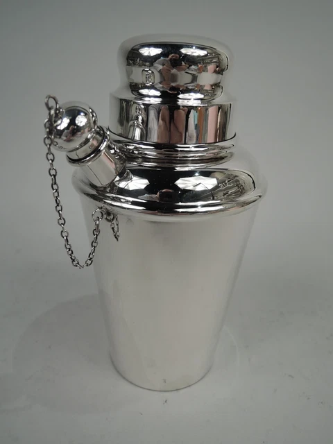 Currier & Roby Shaker 6711 Moderno Cocktail Martini Americana Argento Sterling