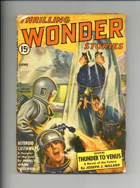 Thrilling Wonder Stories Pulp Jun 1942 Vol. 22 #2 GD/VG 3.0