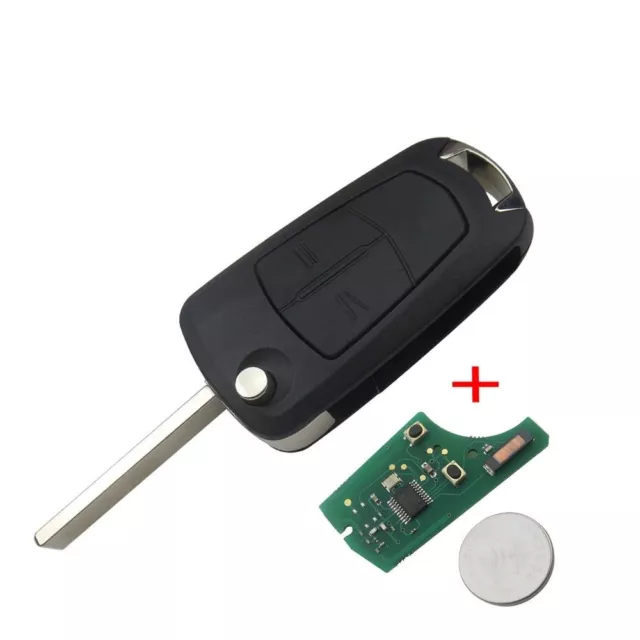 FULL NEW Flip Remote Key Fob 2 BTN 433MHz PCF7946 Vauxhall Opel Vectra C Signum