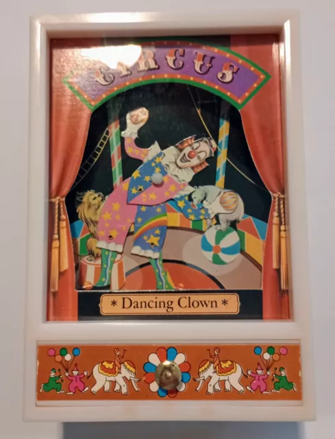 Dancing Circus Clown Music Box By YAP 1981 Plays Send In The Clowns Hong Kong