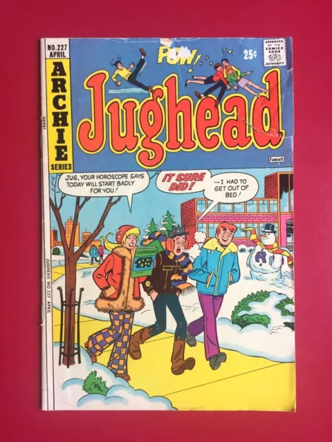 JUGHEAD #227 Archie Series 1974 BETTY VERONICA DOYLE SCHWARTZ Bronze Age