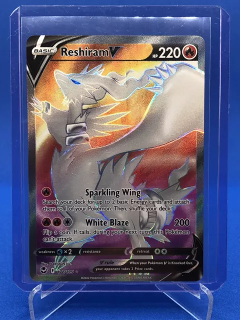 Pokémon TCG Reshiram V Full Art Silver Tempest 172/195 Holo Ultra Rare Fire