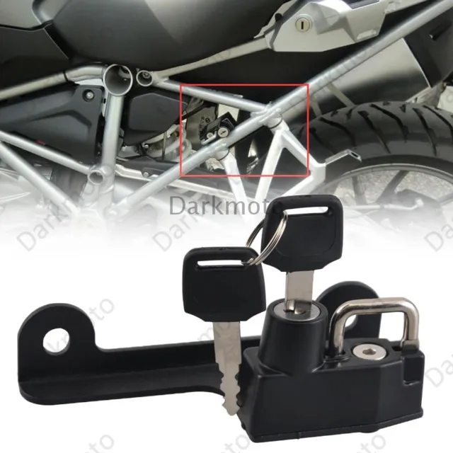 Black Motorycle Helmet Lock W/Keys For BMW R1200GS LC R1200GS Adventure R1250GS