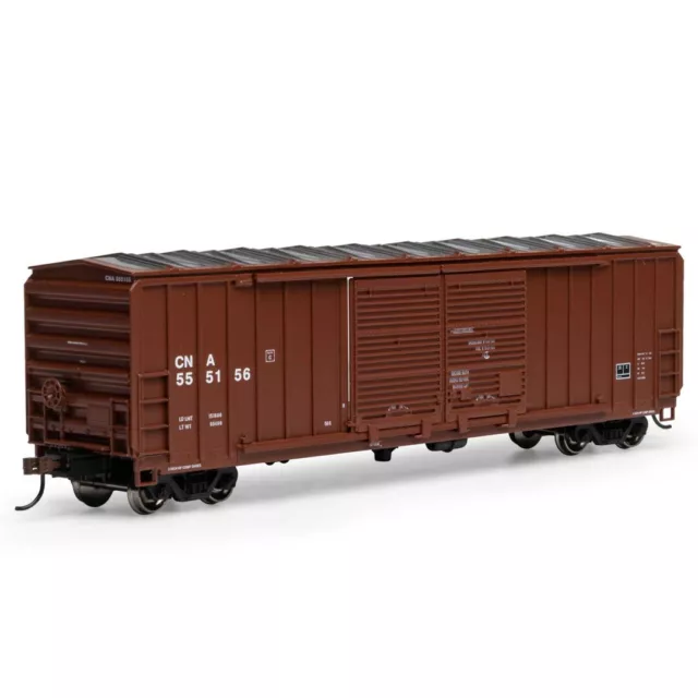 Athearn RND97982 50' FMC Double Door Box Car Canadian National #555156 HO Scale