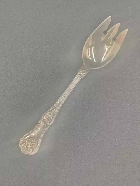 King George By Gorham Sterling Silver Ice Cream Fork 4 3/4 Inches Long W/Mono