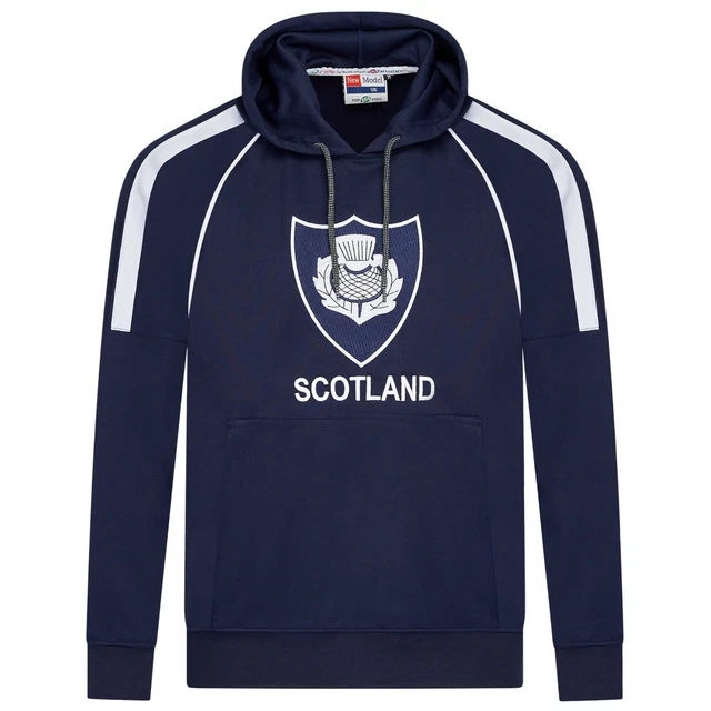 Unisex Hoodies Pullover Rugby Scotland Full Sleeve Embroidered Logo Size XS-XXL