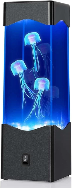 Multi-Color Jellyfish Lava Lamp | USB Powered Aquarium Night Light | Home Offic