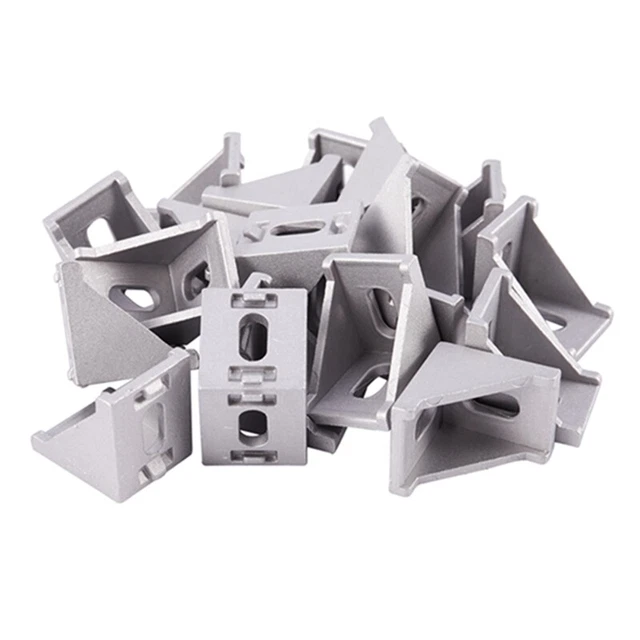 20Pcs/ Lot 3030 Corner Brackets Fasten L Connector For 3030 Aluminum Profile CG9