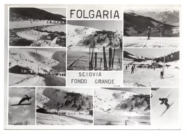 Cartolina d'epoca da Collezione - Folgaria (TN) - Sciovia - Viaggiata 1967