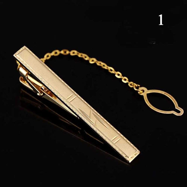 Clip Cravatta Colore 1 Clip Short Pin Fibbia Uomo Gioielli Classici Business