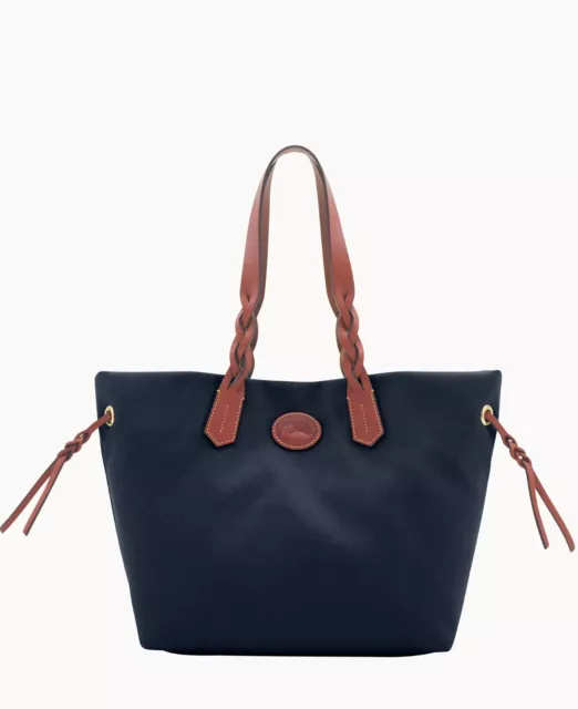 Brand New Dooney & Bourke NAVY Nylon Shopper Tote MSRP $ 258 USPS Shipping!