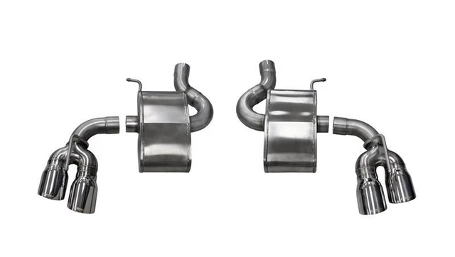 Corsa 2.75in Polished Sport Axle-Back Exhaust for 2016 Chevrolet Camaro SS 6.2L